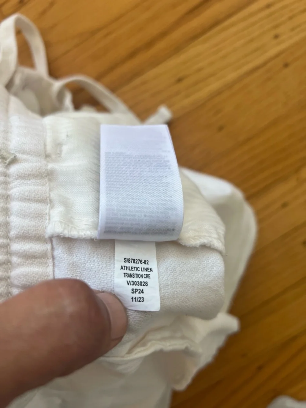 Banana Republic Mens White Linen Blend Pants 33x30